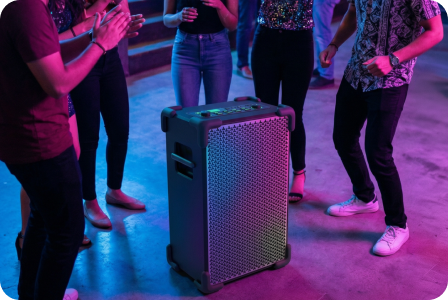 Party-Ready,  Distortion-Free Durability
